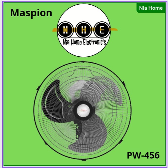 Kipas Wall Fan 18in Maspion Power Fan 18 Inch PW-456 W PW456 PW456W