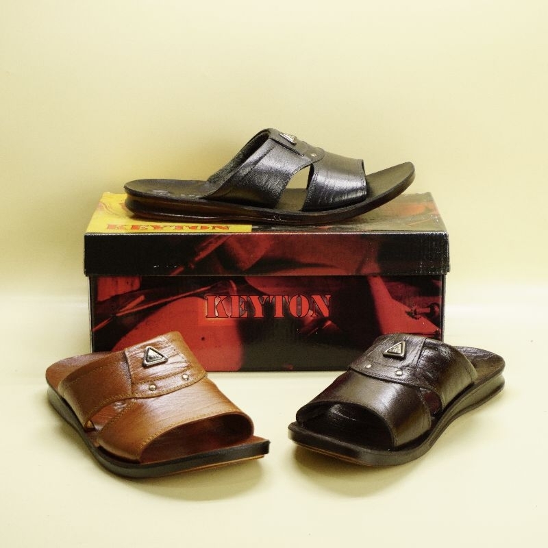Keyton sandal pria kulit 100% original (539)