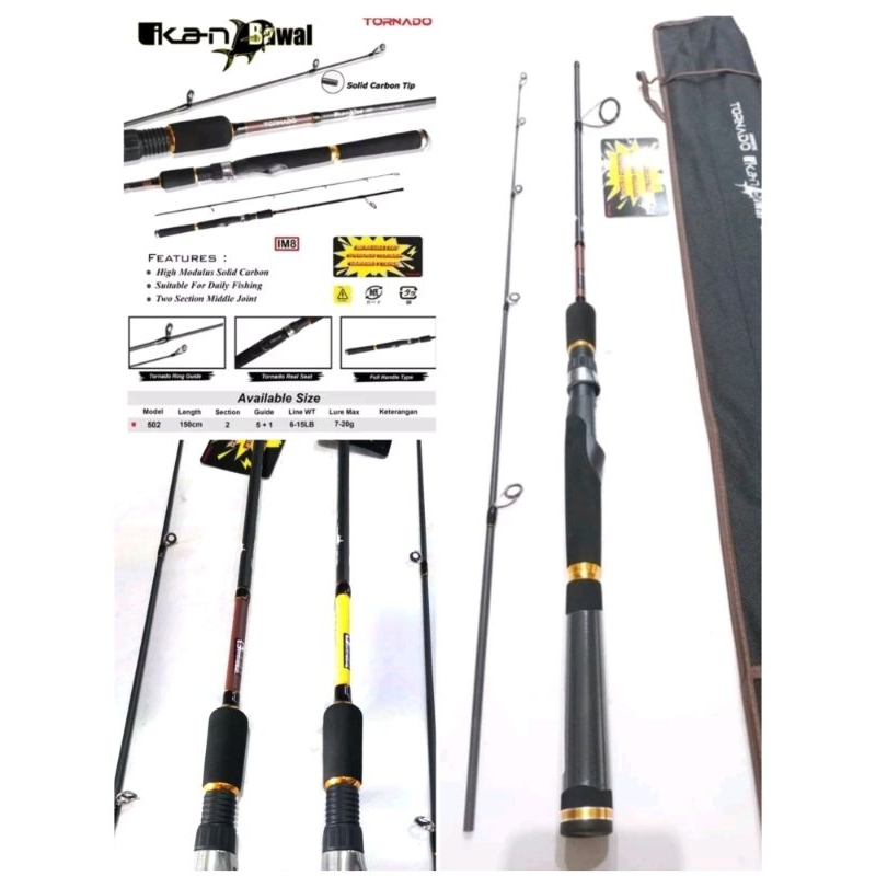 Joran Tornado ikan Bawal 602/180(10-20lb)