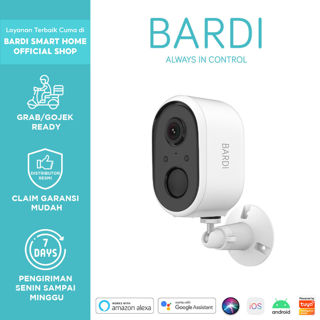 BARDI Bundling Smart IP Camera with Battery + Micro SD
