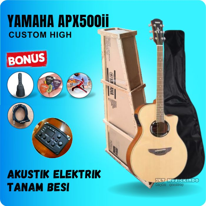 Gitar Akustik Elektrik Listrik Yamaha APX500ii APX 500ii APX 500 APX500 guitar akustik elektrik Custom High Quality