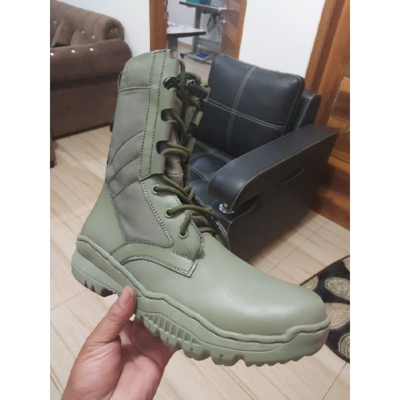 SEPATU PDL JATAH HIJAU BRIMOB POLRI GREEN ARMY
