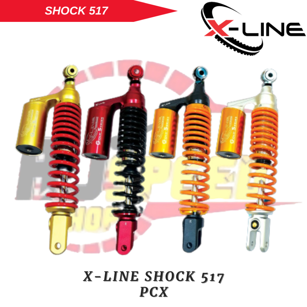 Xline X Line Shock Shok Sok Suspensi Shockbreaker Peredam Kejut Belakang Tipe 517 Motor PCX Tabung A