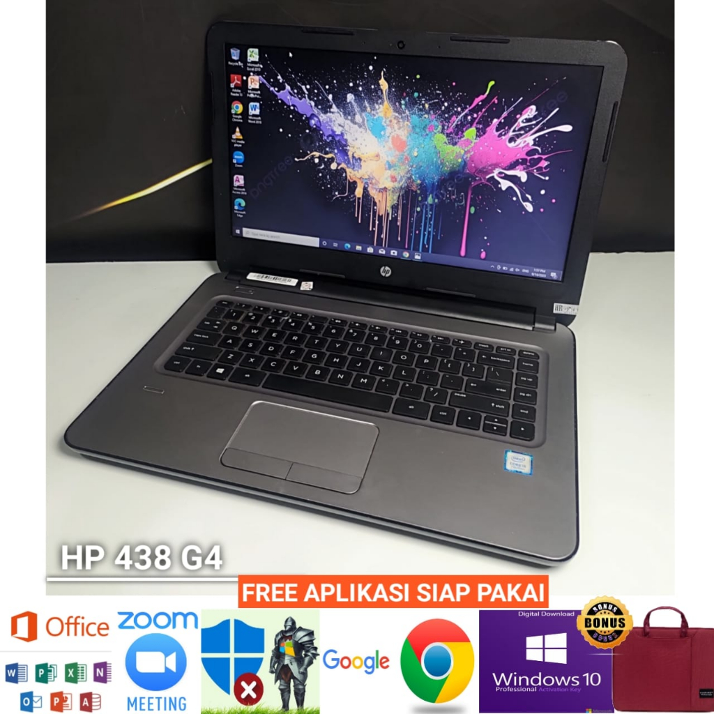 Laptop HP 348 G4 intel core i5 gen 7 ram 8GB SSD 256GB - windows 10 pro