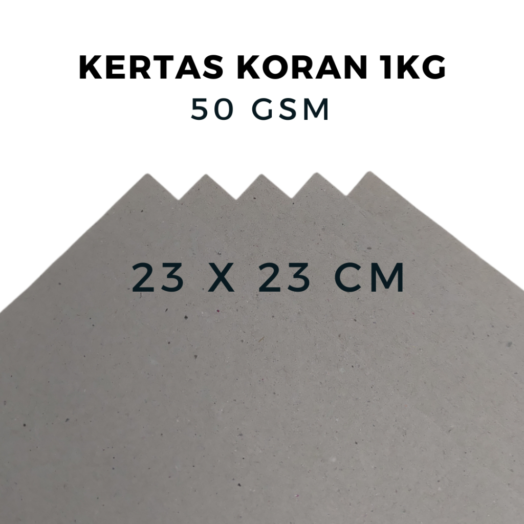 

23x23 cm Kertas Koran Polos 1kg | Kertas Bungkus | Kertas Lapisan