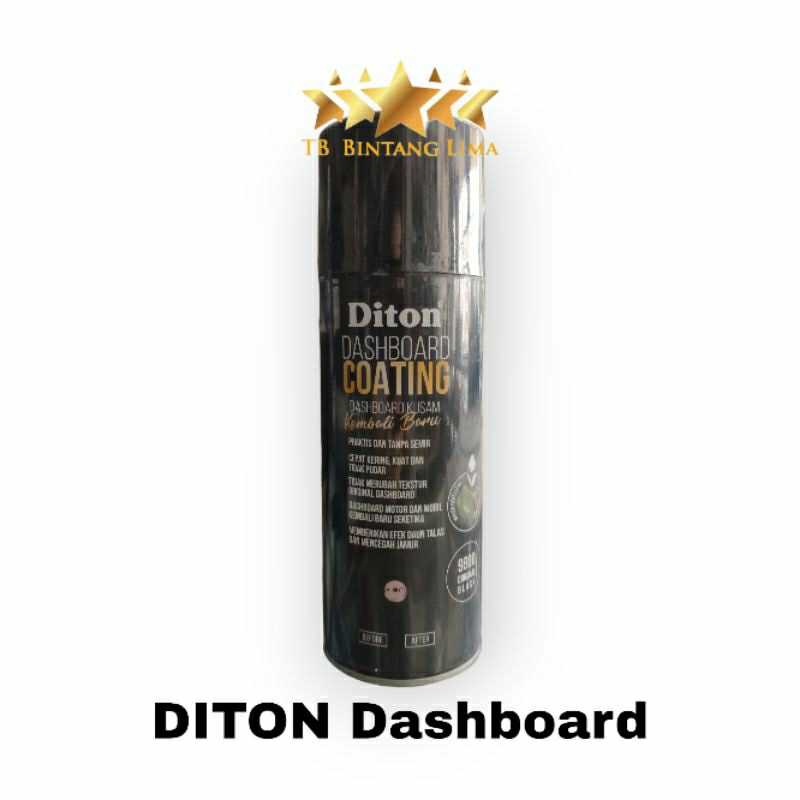 Cat Semprot Diton 9800 Dashboard Coating (Original Black) aneka warna