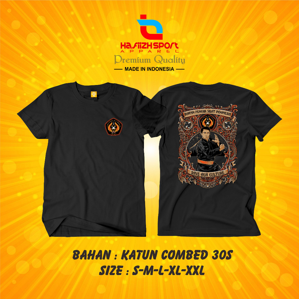 KAOS BAJU IKATAN PENCAK SILAT INDONESIA  IPSI SAVE OUR CULTURE PREMIUM / KAOS IPSI / KAOS PENCAK SIL