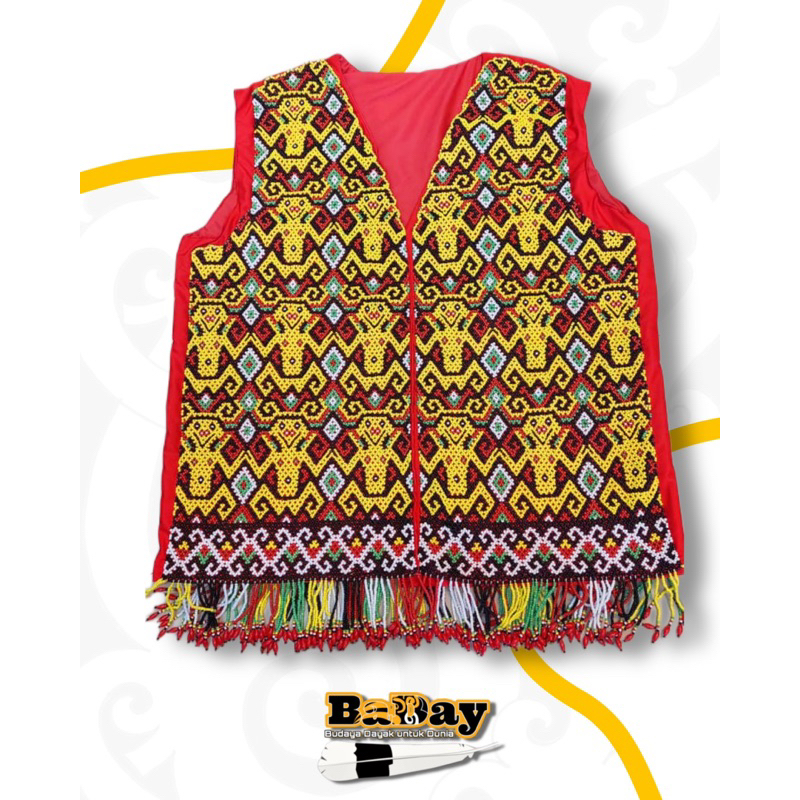 Baju Rompi full manik depan belakang