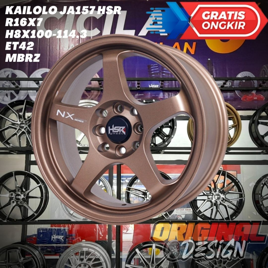 Velg Mobil Ring 16 HSR KAILOLO R16 BRONZE AGYA , BRIO , AVANZA , XENIA