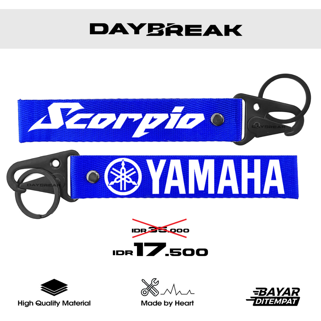 Gantungan Kunci Motor Logo Yamaha Scorpio Keren dan Unik Desain Kreatif untuk Gaya Berkendara