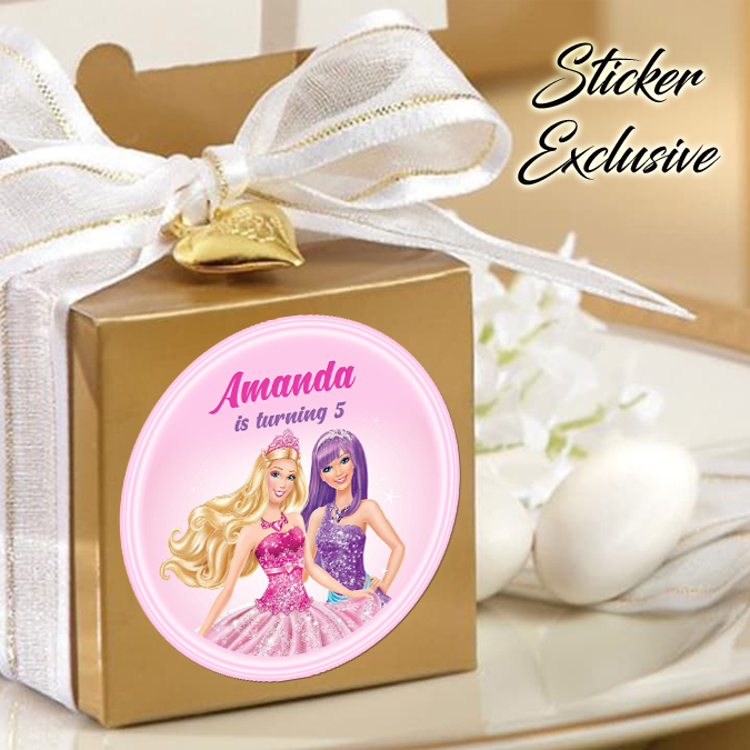 

50 STIKER / STICKER BARBIE 2-2 UTK BAG / BENTO / SOUVENIR ULTAH ULANG TAHUN