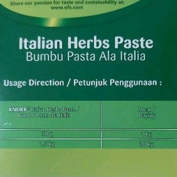 

GFD Knorr Knor Italian Herbs Paste Share in jar