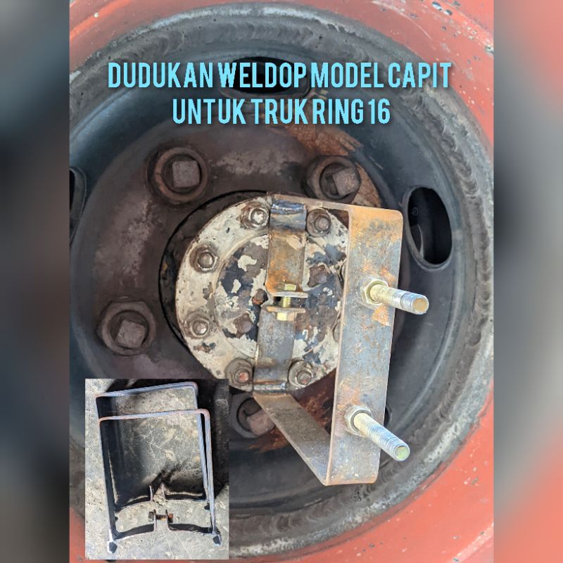 dudukan weldop truk ring 16 ,belakang