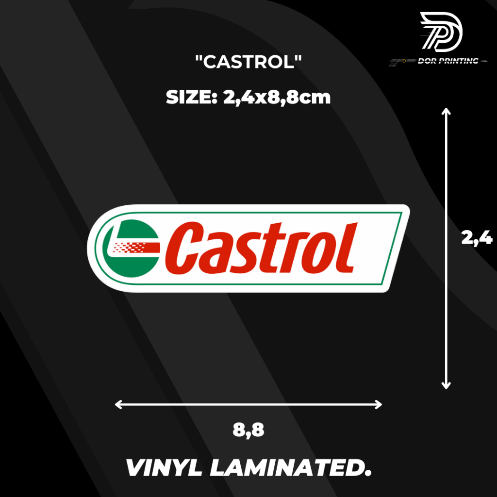 

STICKER/ CASTROL VIRALL KEREN LOGO CASTROL