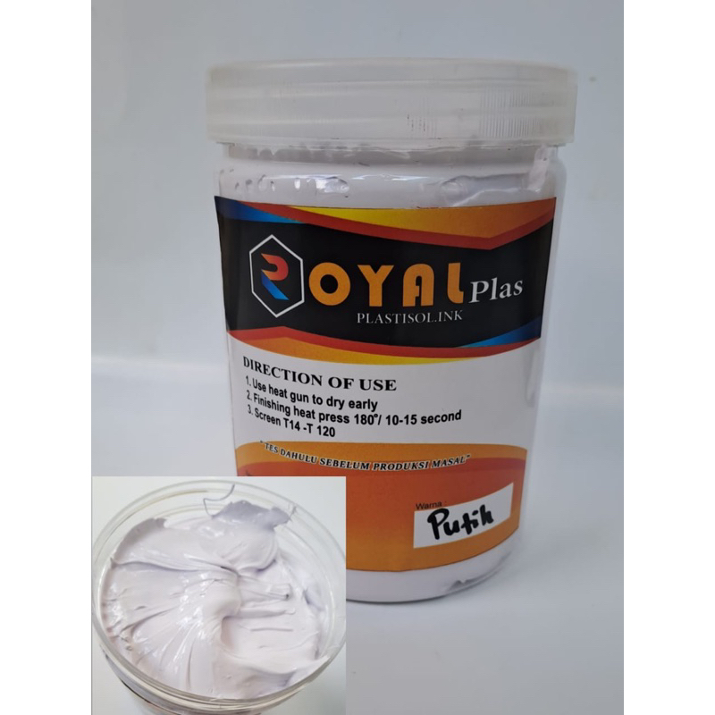 

Tinta Sablon Plastisol ROYALPLAS White Eco @1Kg
