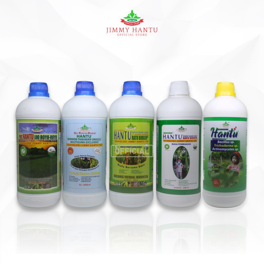 Pupuk Jimmy Hantu Paket Komplit 1000ml POC Ijo Royo Multiguna ZPT Ratu Biogen Jagotani Trichoderma