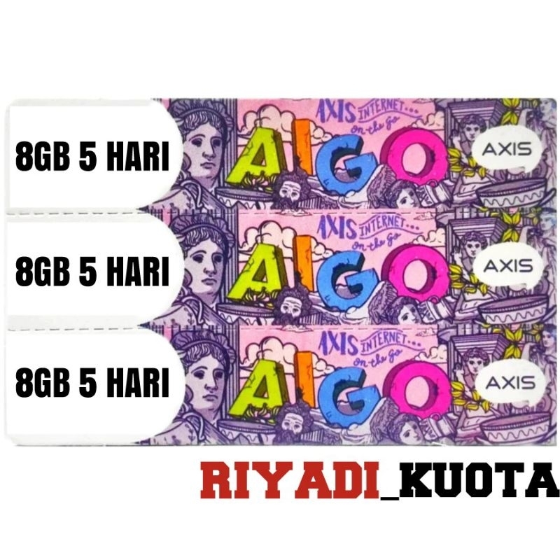 VOUCHER AXIS 8GB 5 HARI