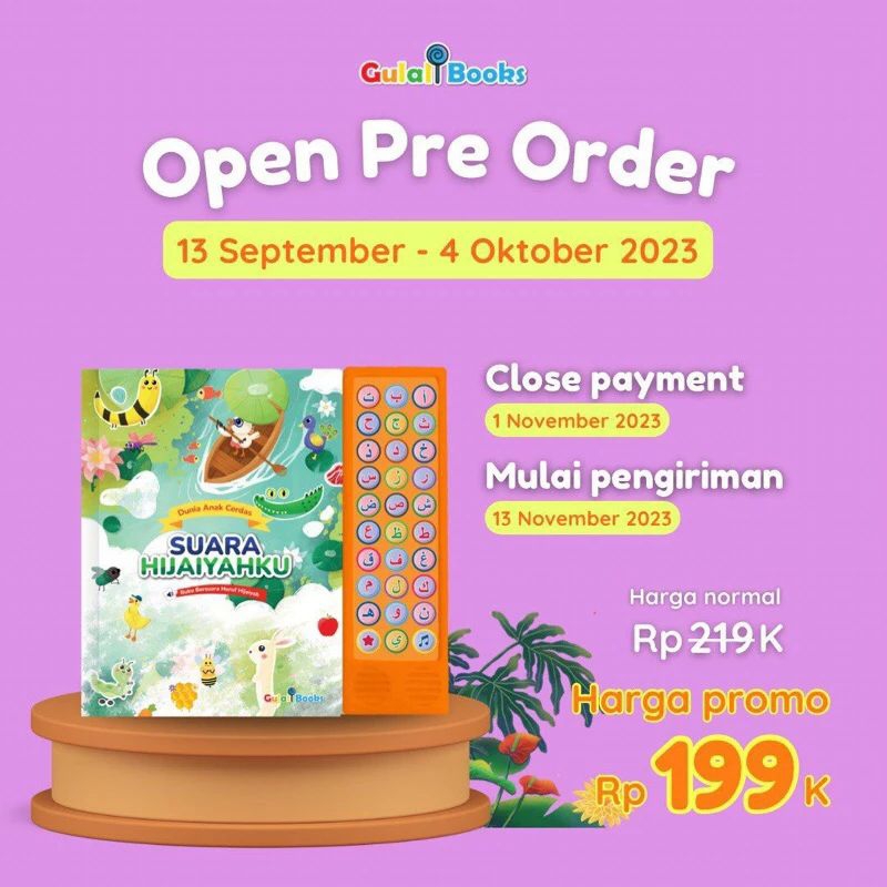[READY] Boardbook Soundbook Anak : Suara Hijaiyahku & Soundbook Hewan by Gulali Book