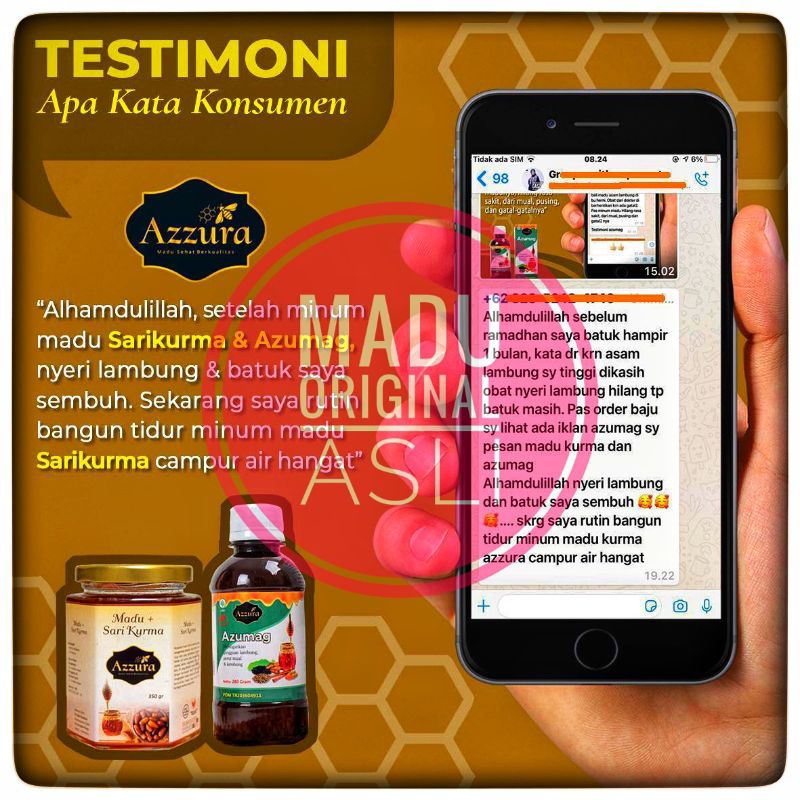 

Madu Original Asli Supernectar kesehatan daya tahan tubuh nafsu makan vitamin mineral anemia