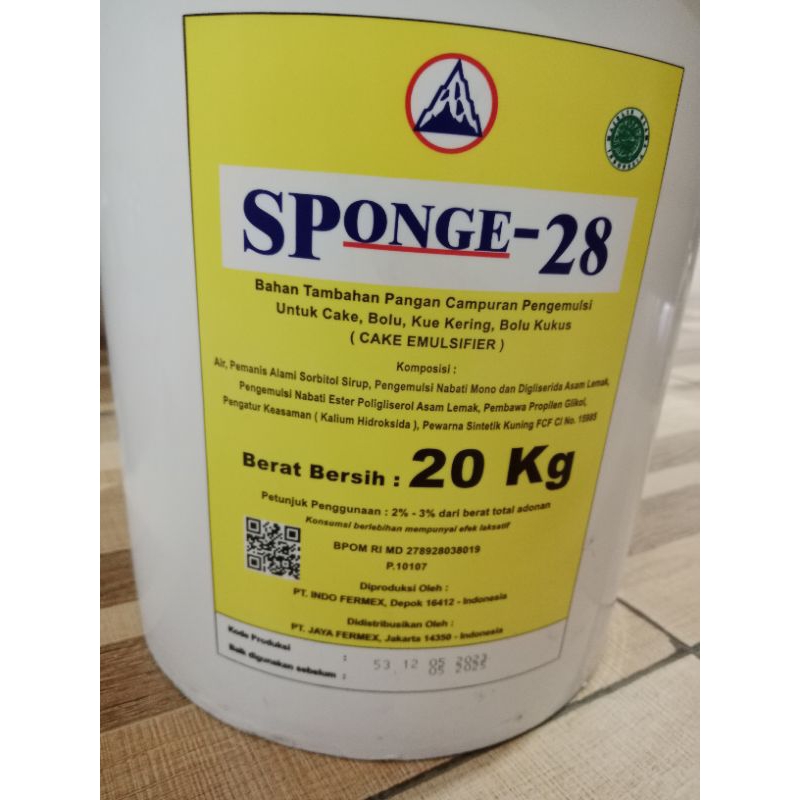 

SP EMULSIFIER SPONGE 28 REPACK @100GR 250GR 500GR (ECR) -PELEMBUT BAHAN KUE-BAHAN PENGEMULSI