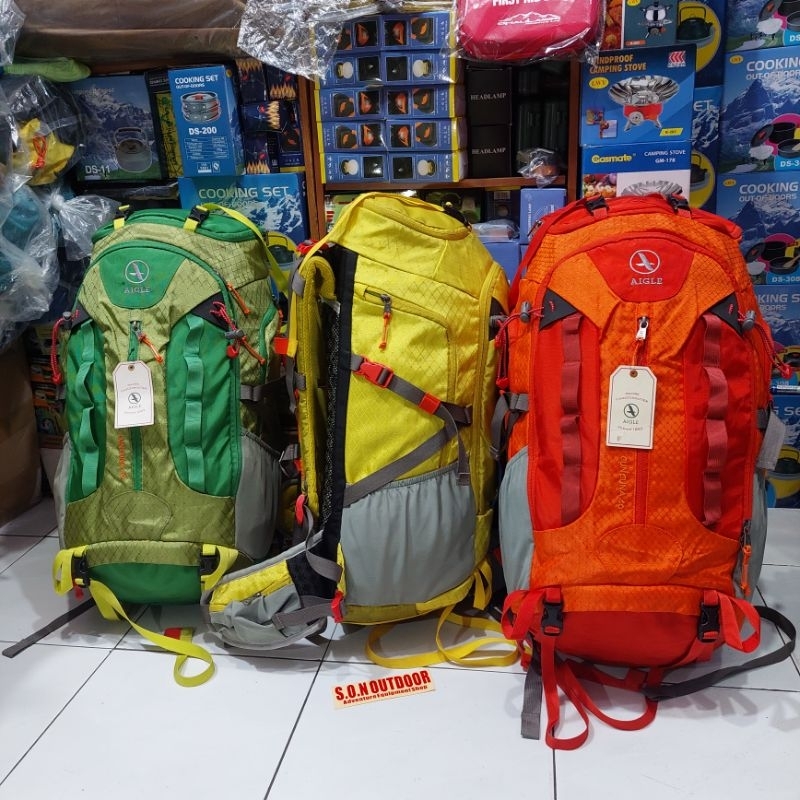 aigle cuncuna 40 l tas gunung 40 liter impor semi carrier pramuka
