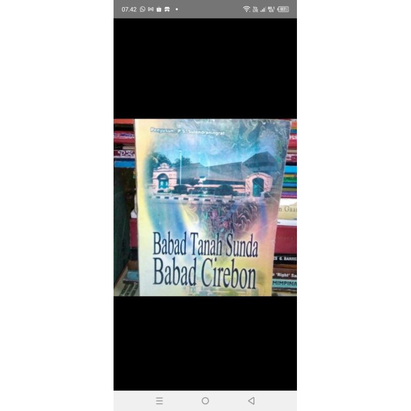 BUKU ORIGINAL - BABAD TANAH SUNDA BABAD CIREBON