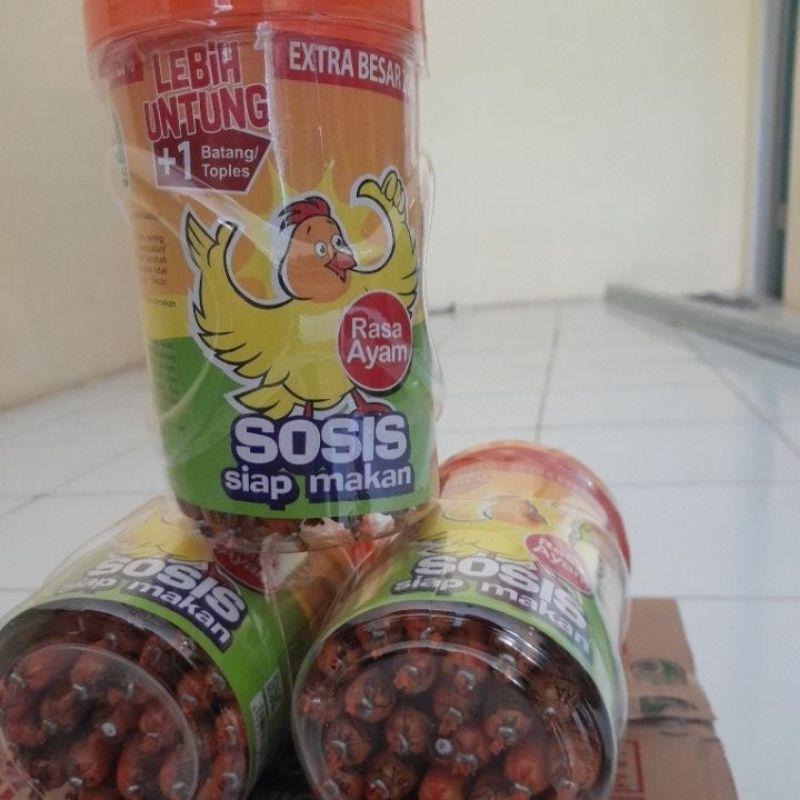 

SOSIS SIAP MAKAN Rasa ayam EXTRA BESAR 20% +1BATANG/TOPLES