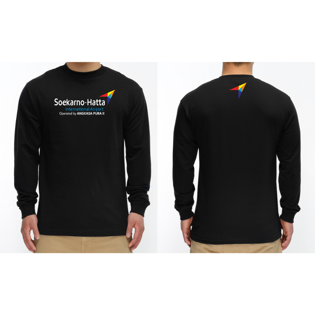 T-SHIRT KAOS LENGAN PANJANG SOEKARNO-HATTA INTERNATIONAL AIRPORT