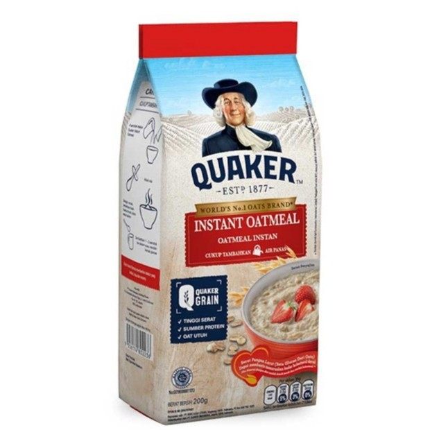 

Quaker instant oatmeal 200 gr