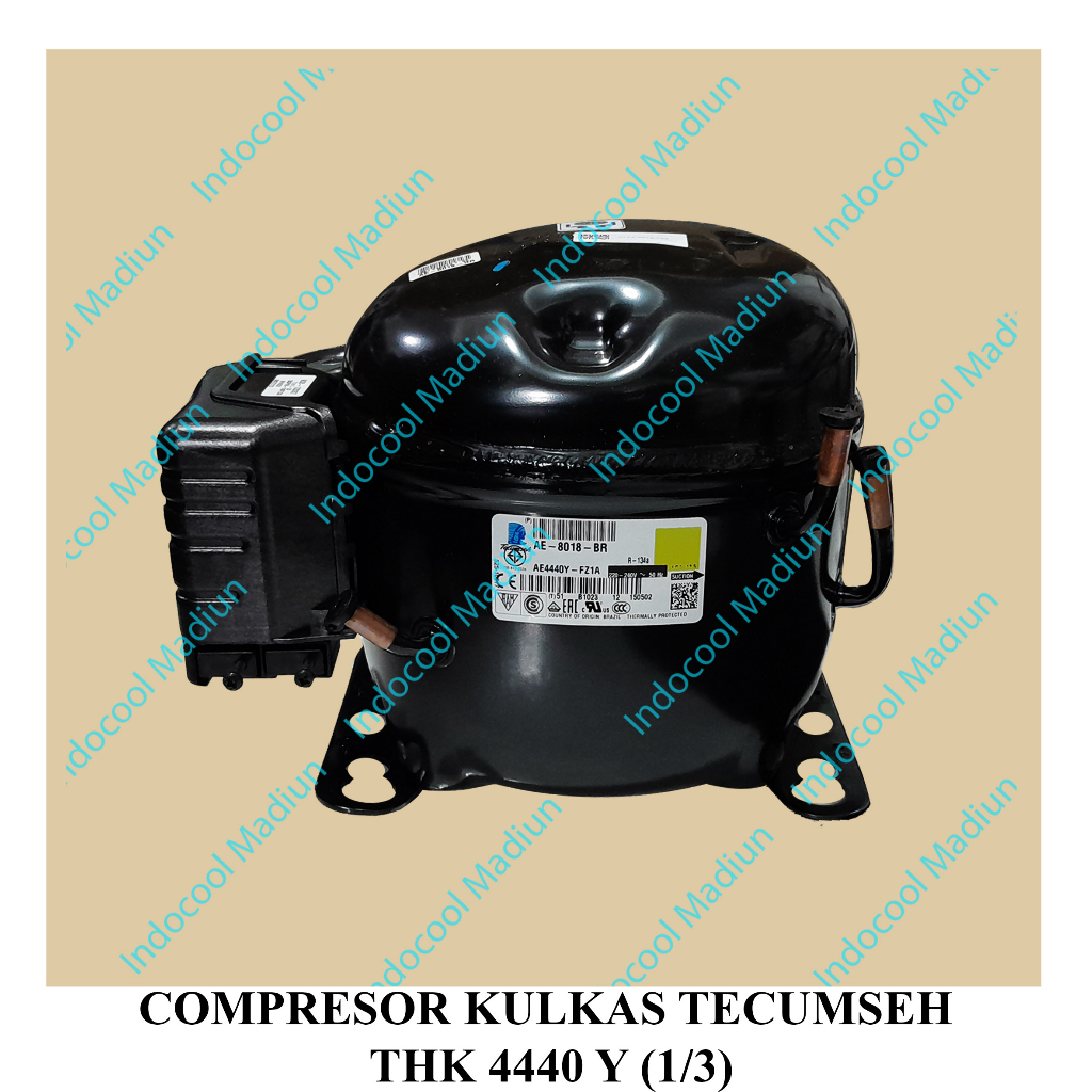 THK4440 KOMPRESOR TECUMSEH/COMPRESSOR 1/4PK/COMPRESOR KULKAS TECUMSEH THK 4440 Y (1/3)