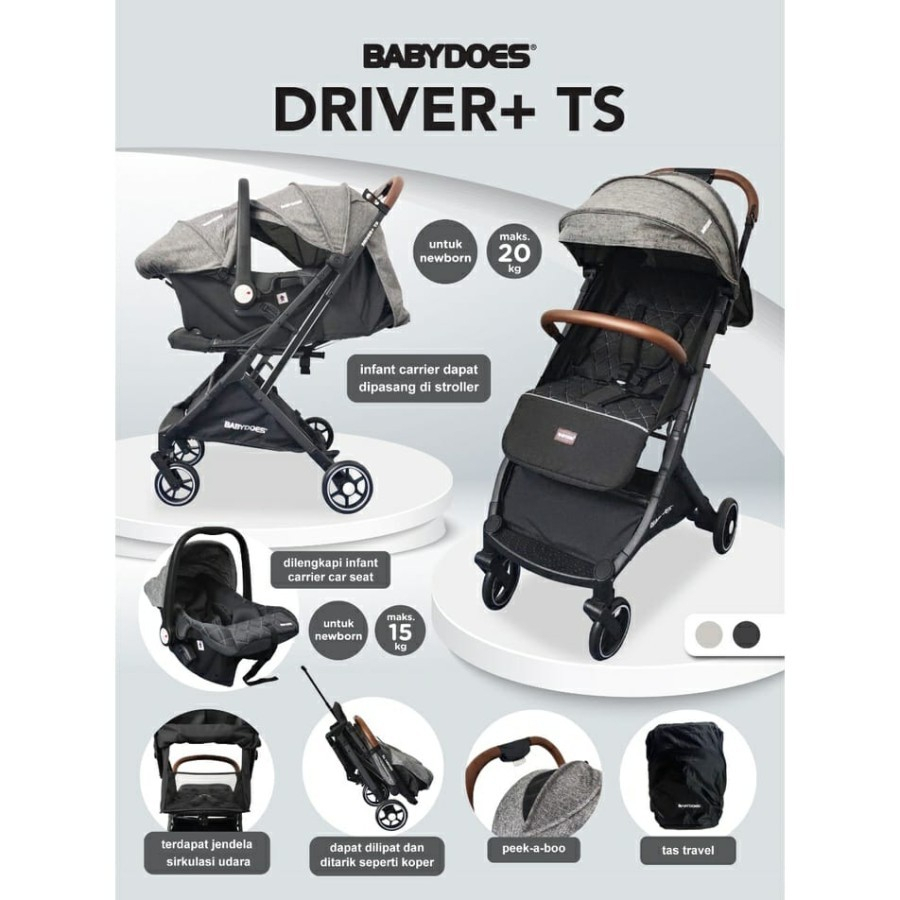 Stroller + Carseat Babydoes Driver TS/ Pronto RTS