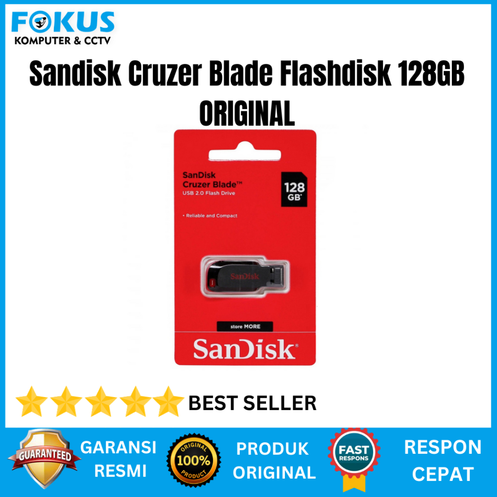 Flashdisk Sandisk Cruzer Blade 128GB
