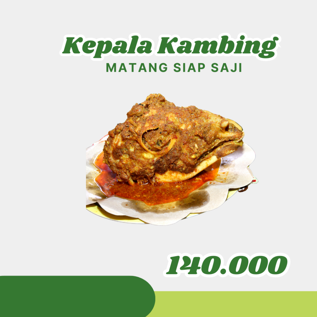 

Kepala kambing matang siap saji