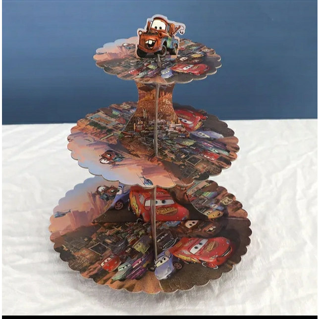 Stand Cake Cars / Cup Cake Standing / Stand Cup Cake 3 Tier