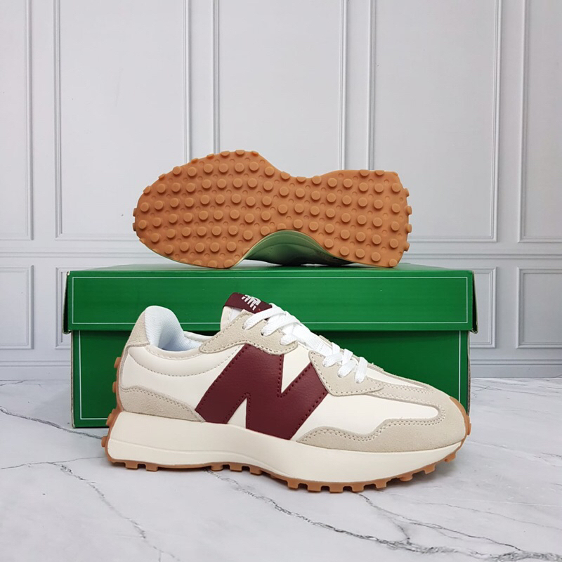 sepatu NB 327 bahan leather , made china , ukuran : 37,38,39,40.5