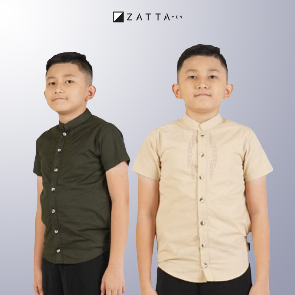 Zatta Men Baju Koko Anak Laki Laki Elzatta Abnaa Randhamaya