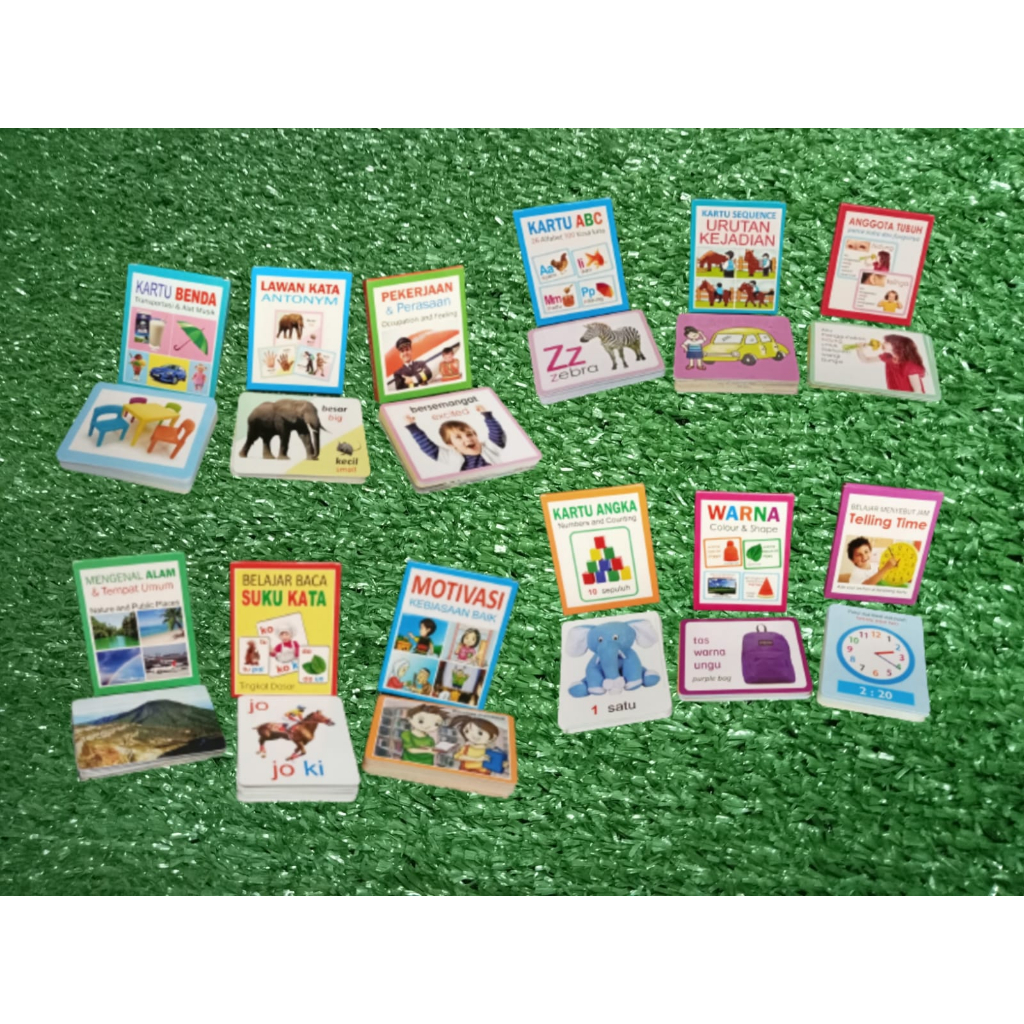 [BLUETOYS] BUNDLE KARTU SPEECH DELAY 8 DAN 12 VARIASI/MAINAN EDUKATIF ANAK