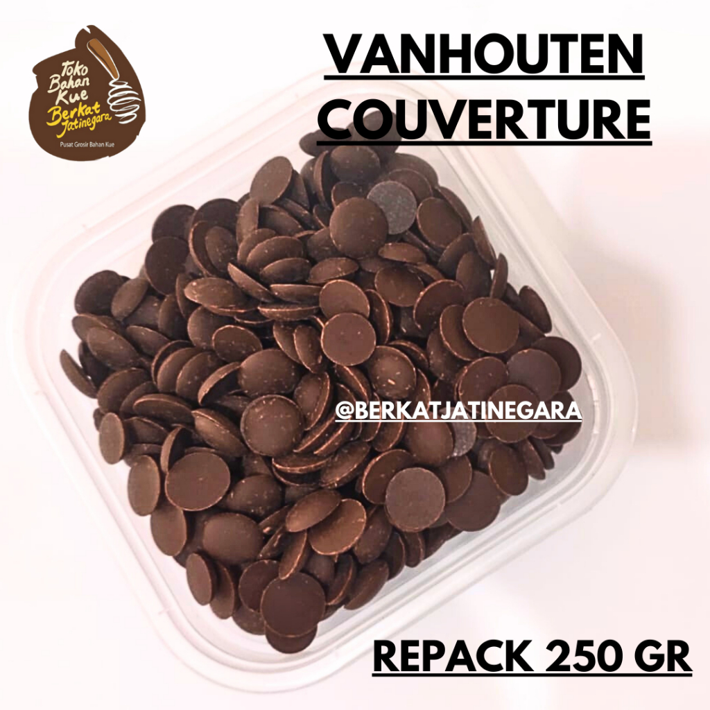 

VAN HOUTEN DARK COUVERTURE CHOCOLATE REPACK 250 GR