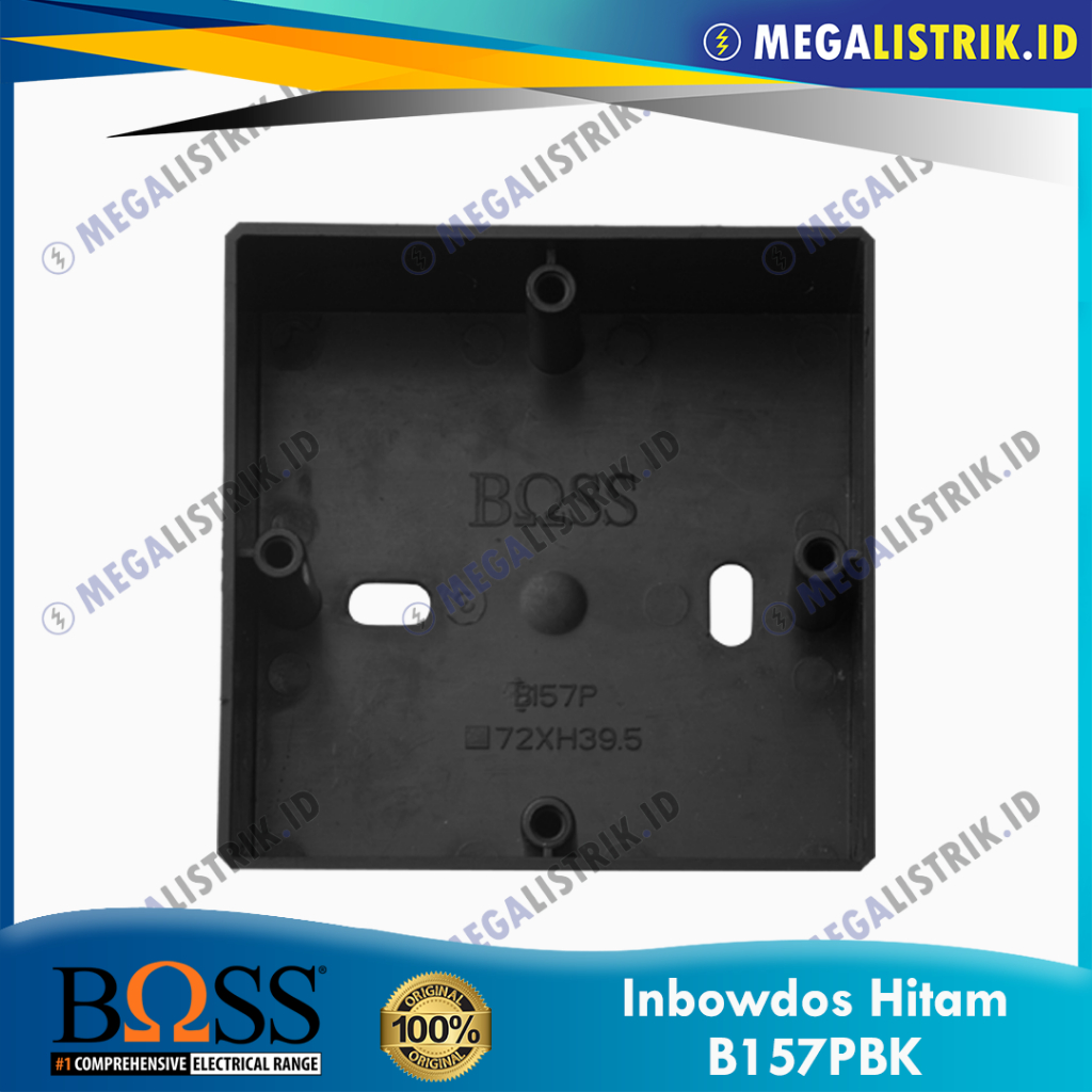 BOSS INBOWDOS KOTAK HITAM B157PBK / INBOWDUS PERSEGI BLACK B157 / IB / INBOW DUS / DOS