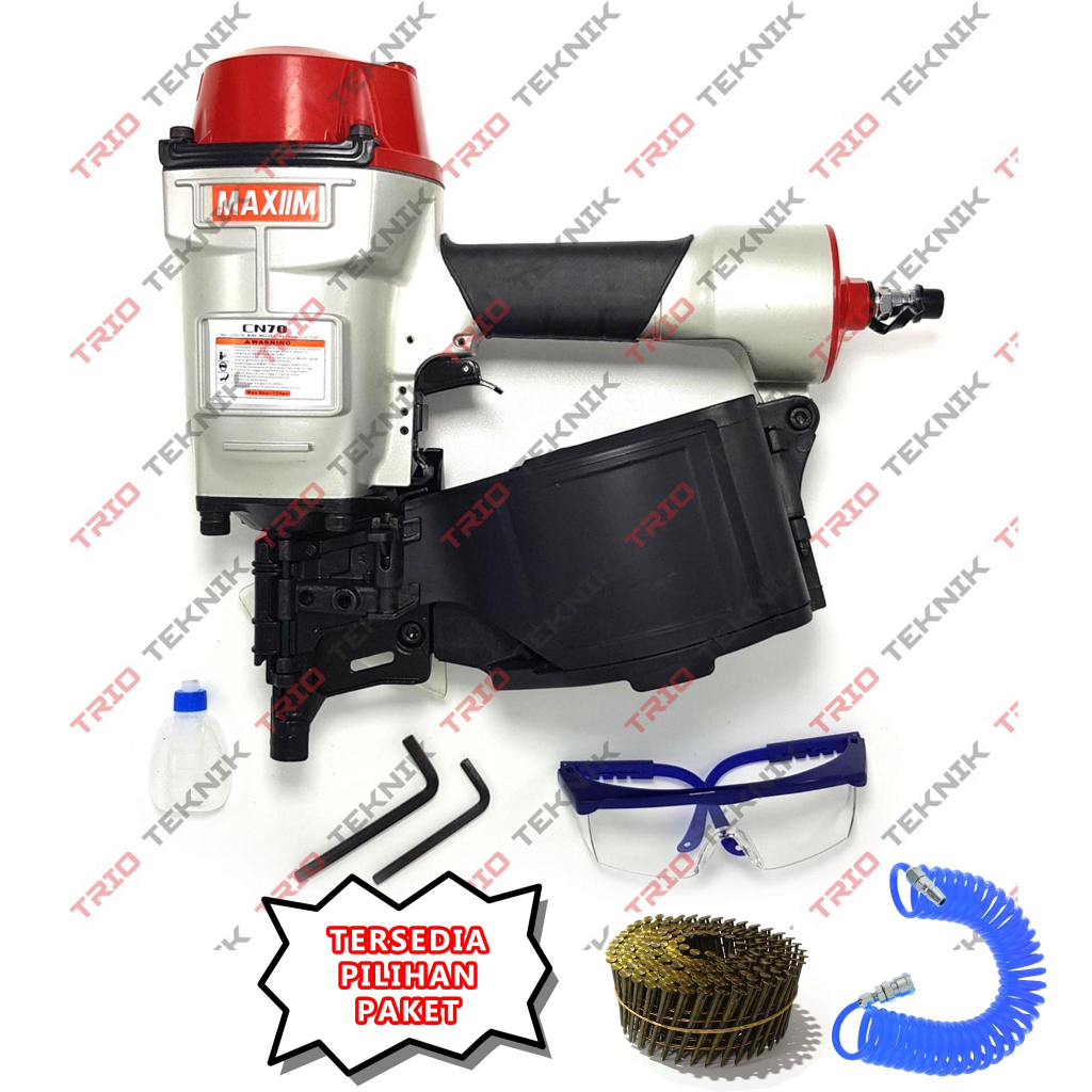 Mesin Paku Tembak Palet Maxiim CN70 Pallet Coil Nailer