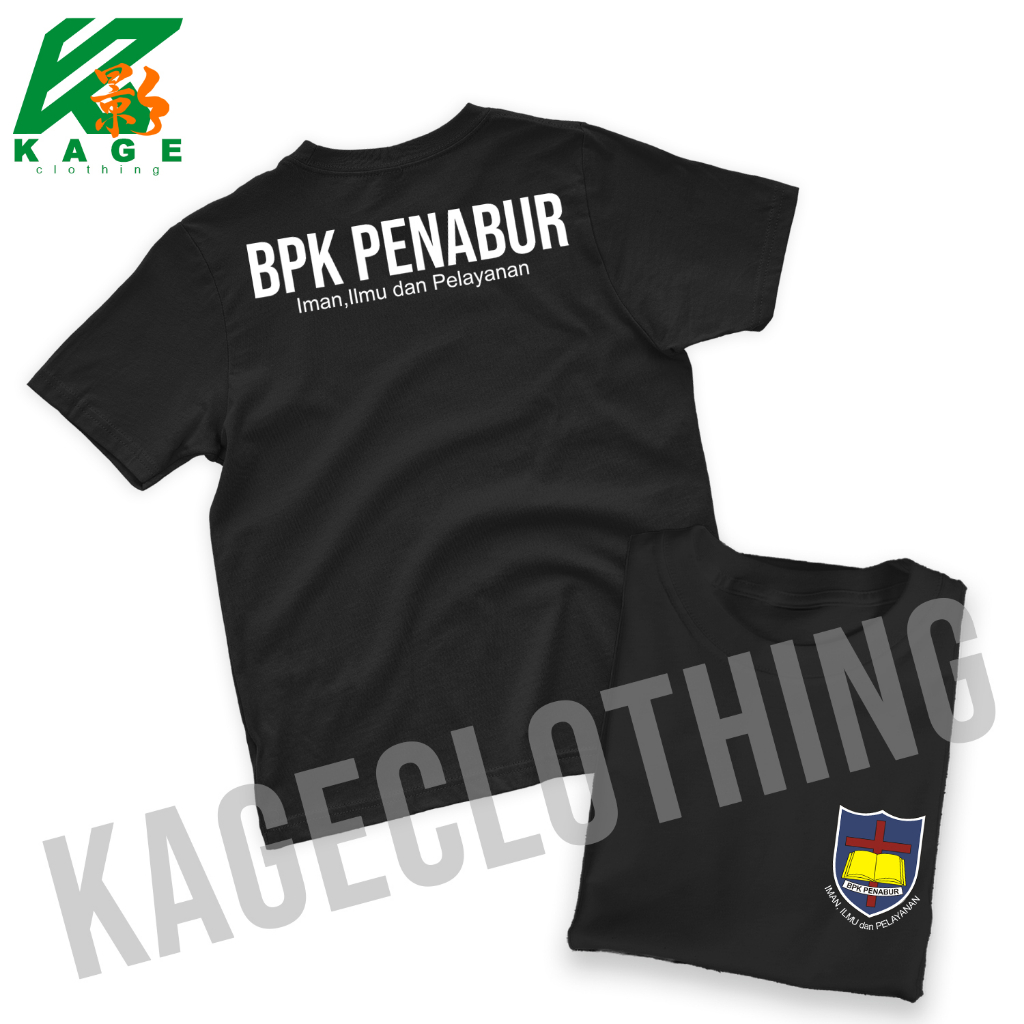 Kaos BPK PENABUR KRISTEN  Tshirt baju distro cotton combed 30s UNISEX SERAGAM SEKOLAH KRISTEN
