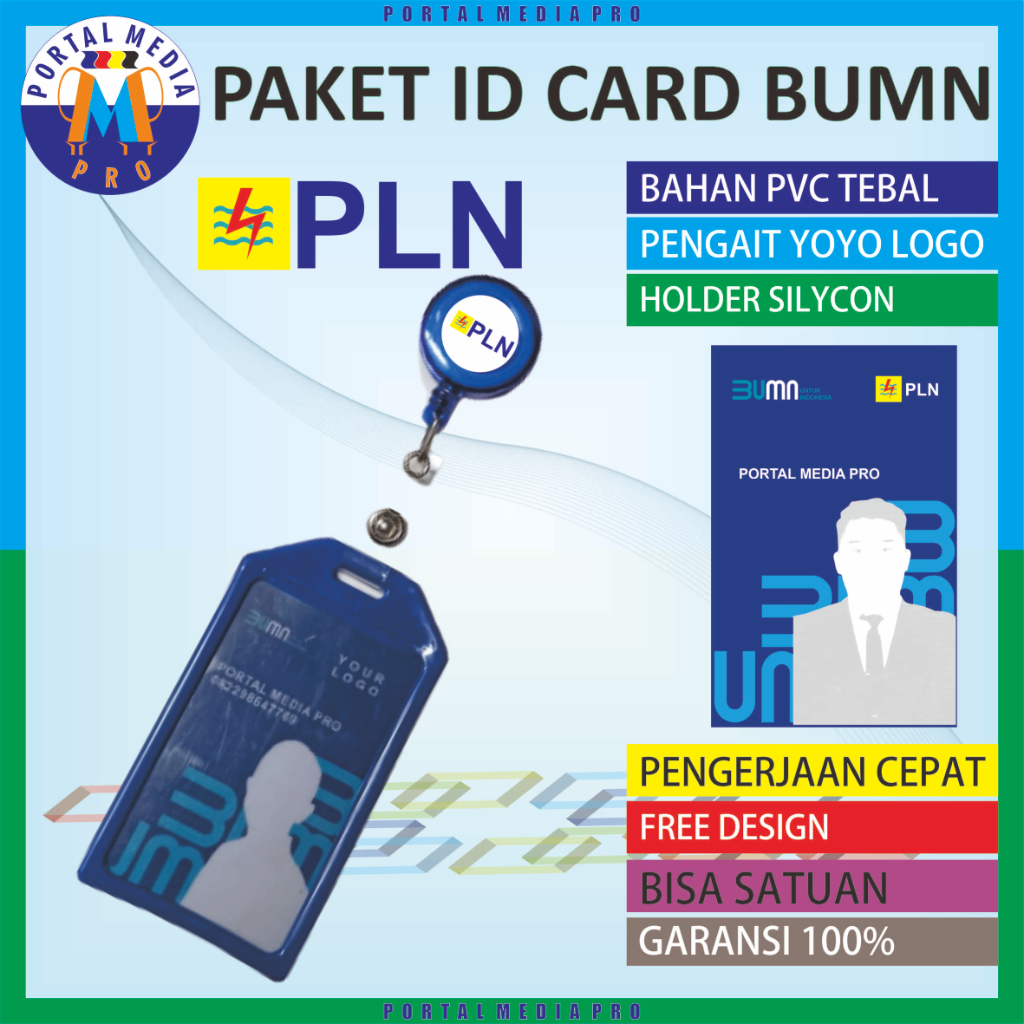 ID Card BUMN PLN Paket Holder yoyo logo