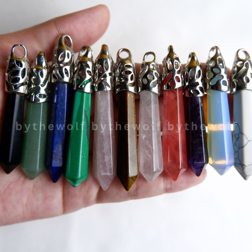 Vietro Crystal Pendulum Necklace - Kalung Kristal Batu Alam