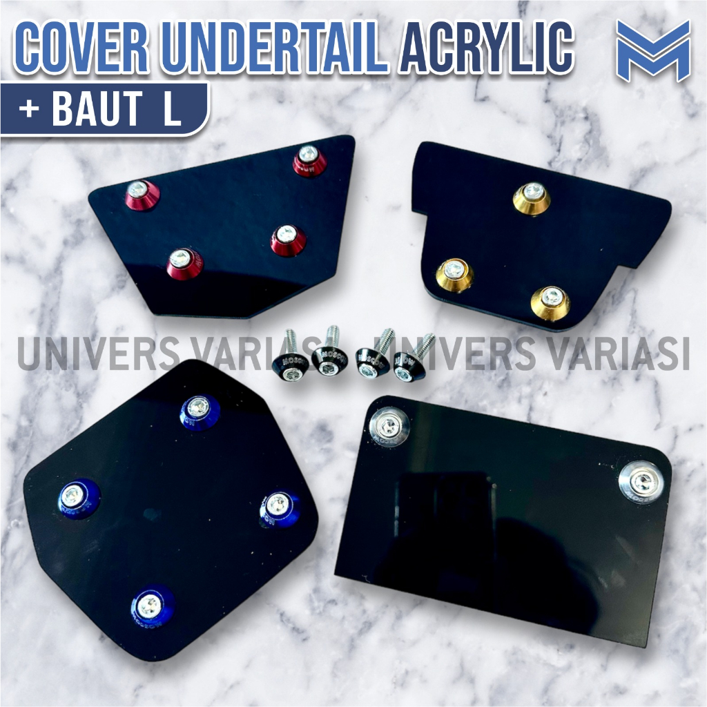 COVER UNDERTAIL TUTUP SPAKBOR BELAKANG KACA AKRILIK R15V3 R15V4 NINJA 250fi NINJA Z250 CBR150R CB150