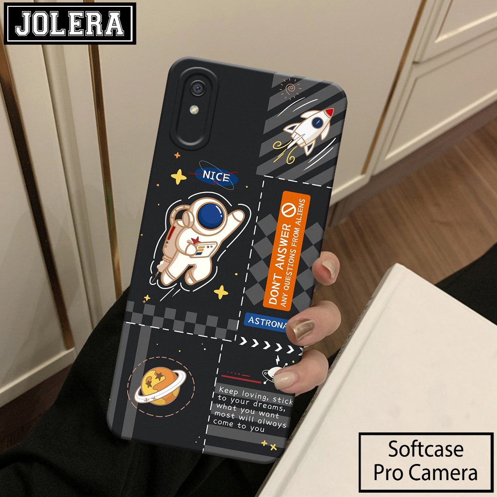 Case Hp Softcase XIAOMI REDMI 9A Case Hp XIAOMI REDMI 9A  Silikon Hp XIAOMI REDMI 9A Motif Cartoon K