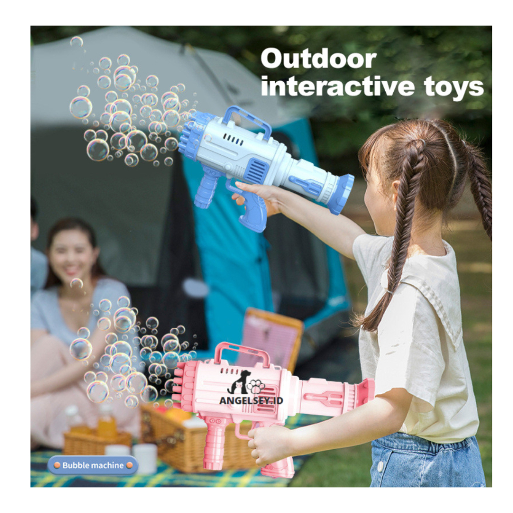 Mainan Anak Gelembung Busa / Mainan Bubble Bazooka Rocket Launcher