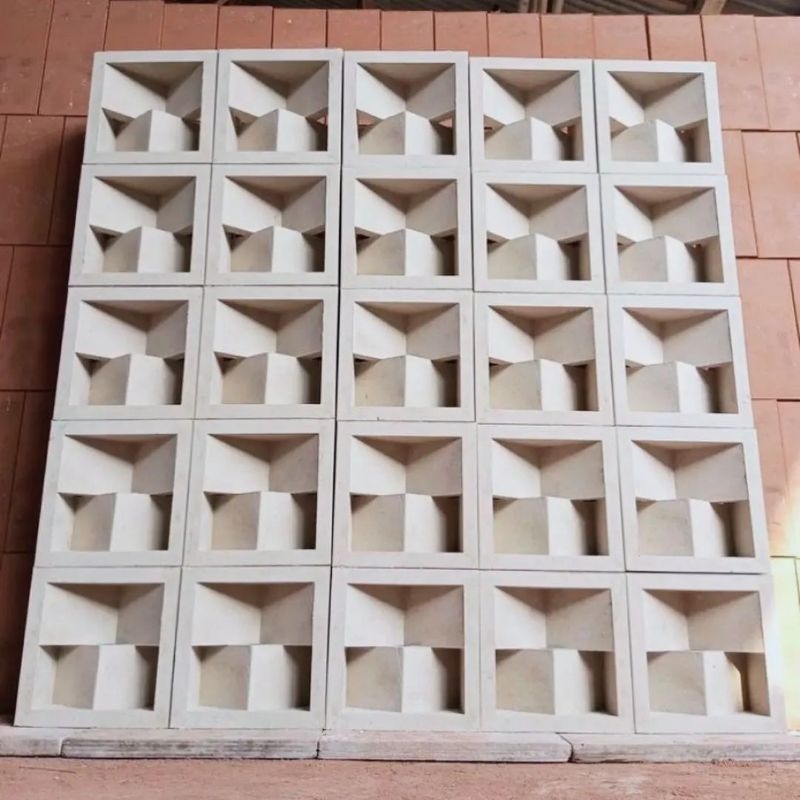 roster beton minimalis, loster beton minimalis, roster putih, roster lubang angin, roster minimalis