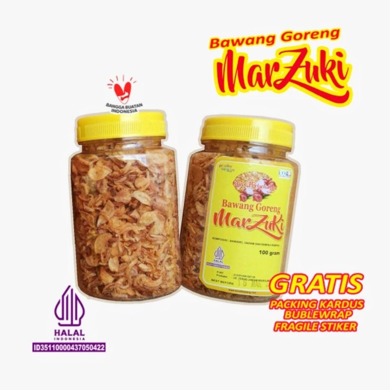 

2 toples bawang goreng marzuki