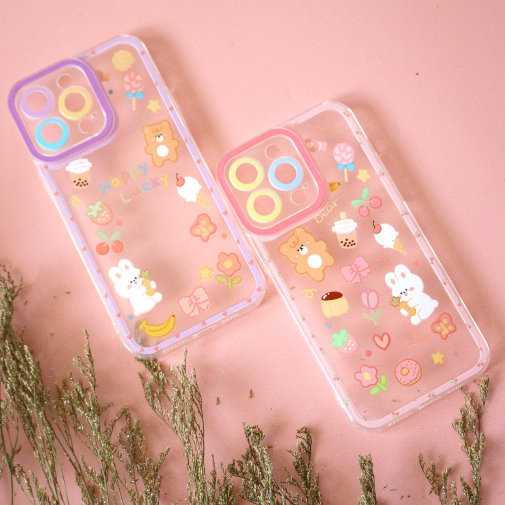 0524 VVV CASE GAMBAR D Samsung A11 M11 A21S  casing gambar bear bunny rabbit cute pelindung kamera