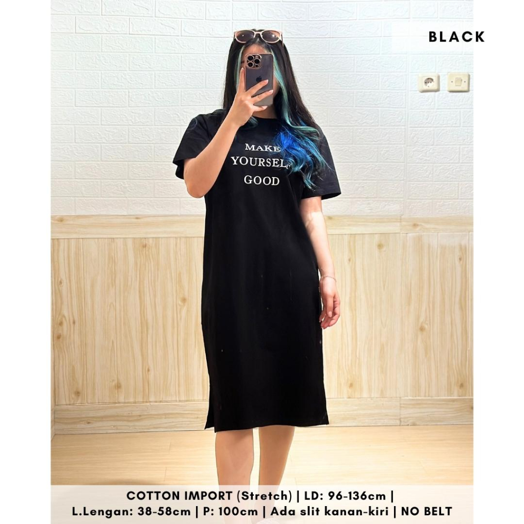 4895 Make Cotton Import Midi Dress